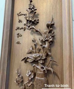 tranh gỗ tứ bình