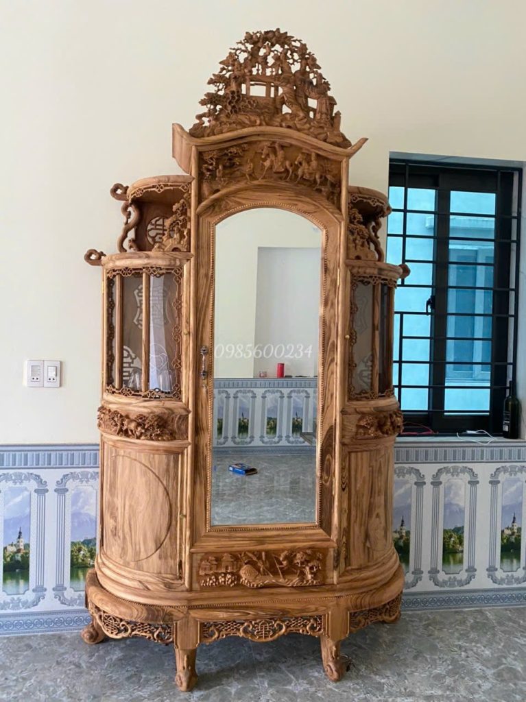 Tủ chùa bầu gỗ gụ ta 